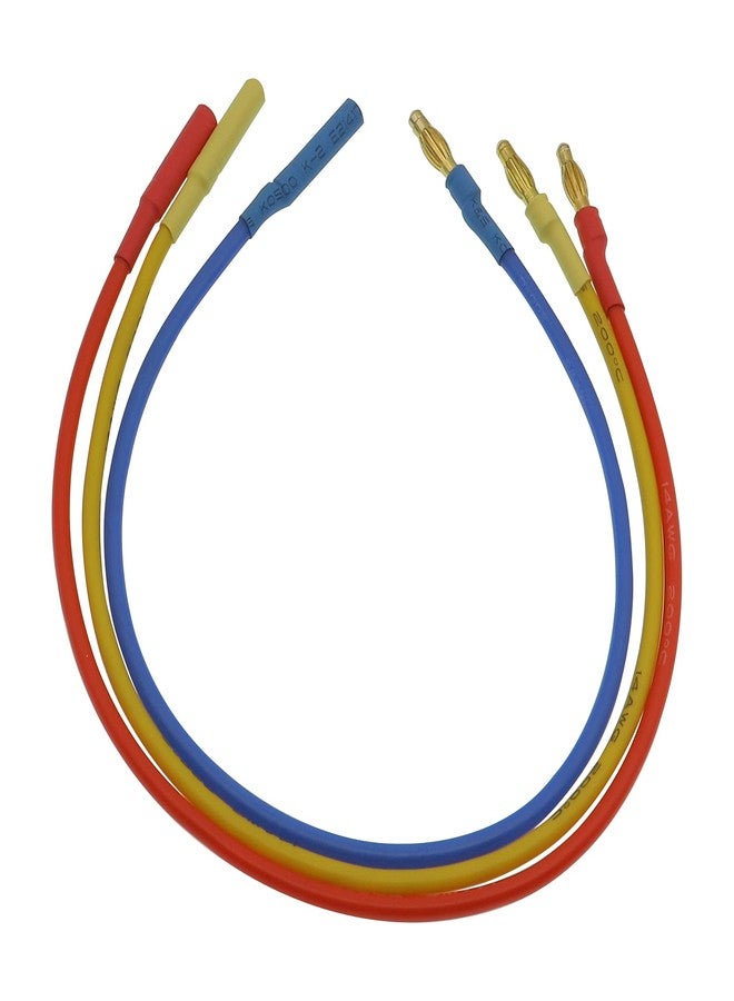 Treehobby 3PCS 4.0mm Banana Gold Bullet Connector Extension Cable for RC Brushless Motor ESC Extension Cable Wire RC Car Boat Parts (14AWG 30CM) - Image 4